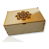 Cajas Mandala Mdf Fibrofacil 30x20x12cm Pack X20 Unidades