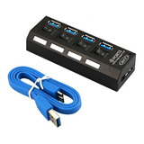 Hub Usb 3.0 Multiplicador Adaptador 4 Puertos Interruptores