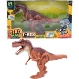 Brinquedo Infantil Dinossauro T-rex Com Luz Som 2 Pilhas Aa