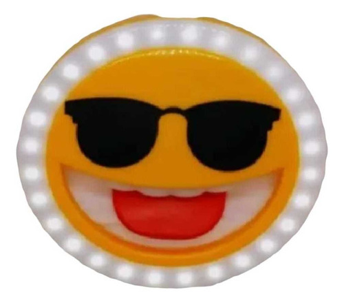 Aro Luminoso Selfie Pequeño  Diseño Emoji Feliz