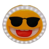 Aro Luminoso Selfie Pequeño  Diseño Emoji Feliz