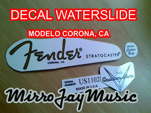 Decal Water Fender Luthier