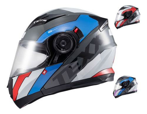 Capacete Articulado Com Viseira Solar Texx Gladiator Reisen