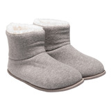 Pantufa Infantil Menina Peluciada Internamente Bota De Frio