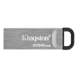 Memória Kingston Usb-a Dtkyson 256 Gb 3.2 Gen1 200mb/s Solid Silver Color