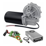 Motor Motoredutor 12v Dc 82 Rpm + Controlador Pwm R + Fonte