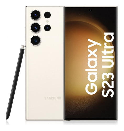 Samsung Galaxy S23 Ultra 256gb Dual Sim Fisico + Esim 8gb Ram 200mpx Color Cream Desbloqueado