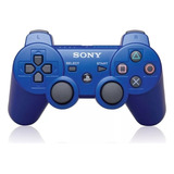 Control Joystick Inalámbrico Sony Playstation Dualshock 3 Metallic Blue