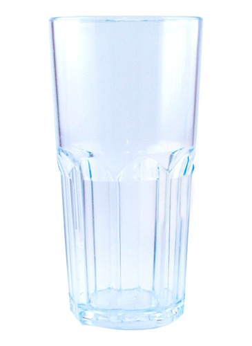 Vaso Facetado Plastico Simil Vidrio Nair 320cc. X 80 U. 