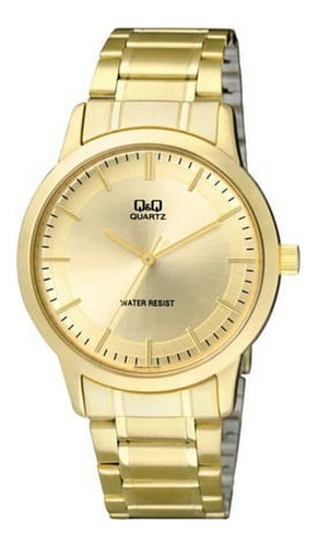 Reloj Q&q Qyq Q946j010y Dorado Acero + Estuche