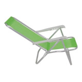 Cadeira Reclinável Alumínio 4 Posições Lazy Cores Sortidas