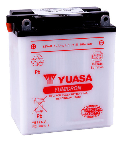 Batería Moto Yuasa Yb12a-a Kawasaki Zx550-a Gpz 84/86