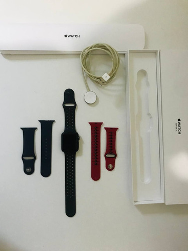 Relógio Applewatch Série 3 42mm Nike Preto