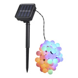 50 Led Solar Powered String Light Ip44 Water Resistant