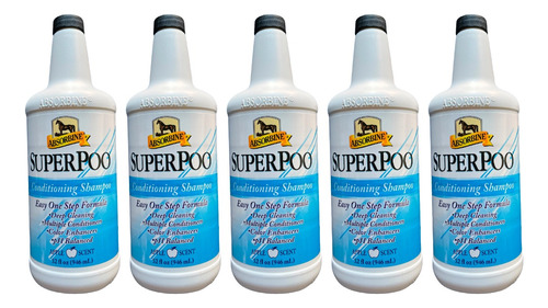 Pack 5 Shampoo Super Poo De 946 Ml. C/u