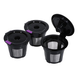 3 Tazas Reutilizables K Para Keurig K200, K300, K400, Color