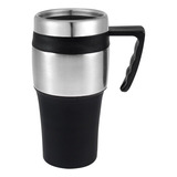 Mug Termico Negro Inox 450ml Ecofamy