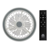 Ventilador De Techo Con Lámpara Led 40w Interiores Elegantes