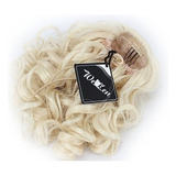 Weken Hair Bun Medium Largo Rizado Sintetico Peluca Rubia