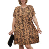 Vestido Modal Animal Print Panter