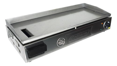 Chapa Lanches Elétrica 70x30 Profissional Cozinha Inox 110v