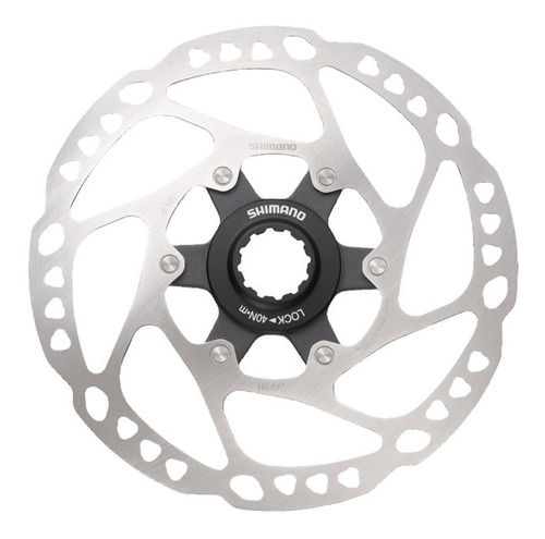 Disco De Freno Shimano Deore 160mm Rotor Rt64 Center Lock Color Plateado