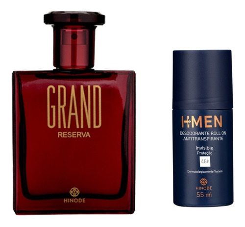 Kit Perfume Masculino Grand Reserva. Desodorante Roll On.