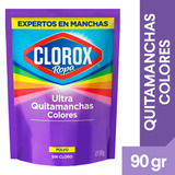 Ultra Quitamanchas En Polvo Clorox Ropa Color Doypack 90 Gr
