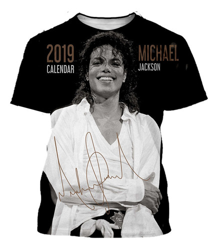 Playera De Manga Corta Con Estampado 3d De Michael Jackson