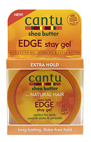 Gel Cantu Shea Butter Extra Hold Edge, 6.75 Oz (pack De 3)