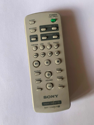 Control Sony Rmt-cg880a Para Radio Grabadoras Original