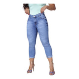 Corsario Feminino Jeans Levanta Bumbum Capri