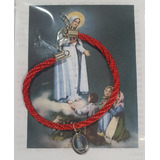 Pack 6 Pulsera De Virgen De Fátima, Hecha A Mano