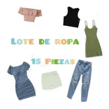 Lote/ Paca De Ropa 15 Piezas + Regalo Variedad De Marcas 