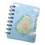 Mini Libreta Cuaderno Anotador Palta Espiral Kawaii Cute