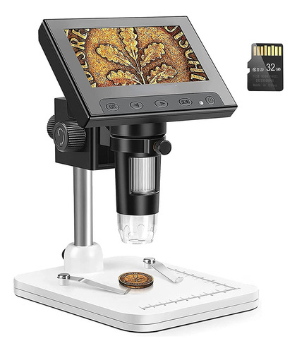 Microscopio Digital Del Lcd De 4,3 Pulgadas, Aumento 50x-100