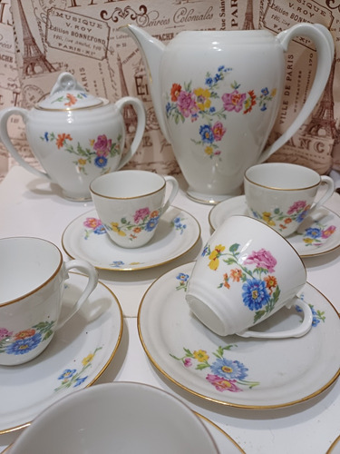 Juego De Café De Porcelana Europea