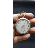 Relógio De Bolso -  Omega 50 Mm  Prateado 2 Tampas - Suíça 