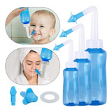 3un Limpador Nasal Garrafa Lavagem Limpeza - Adulto Infantil