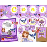 Kit Imprimible Candybar Princesa Sofía 100% Editable