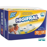 Fralda Higifral Premium - Tamanho: G - Com 18 Fraldas