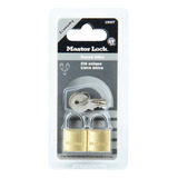 Candado X 2 Piezas Masterlock 1900t Bronce 30mm Amarillo