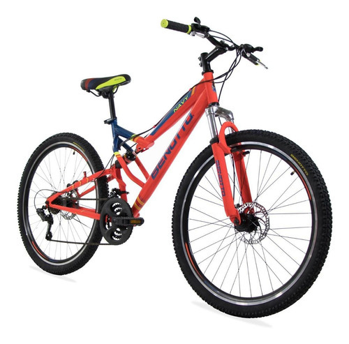 Bicicleta Benotto Mtb Navy R27.5 21v Shimano Doble Disco Color Naranja Neón Tamaño Del Cuadro Único Tamaño Unico