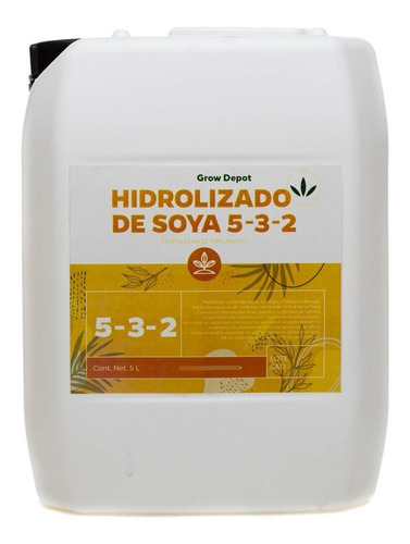 Hidrolizado De Soya Orgánico 5-3-2 5 L.