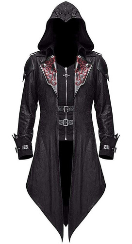 Chaqueta Con Capucha Estilo Gótico Assassin Creed Steampunk