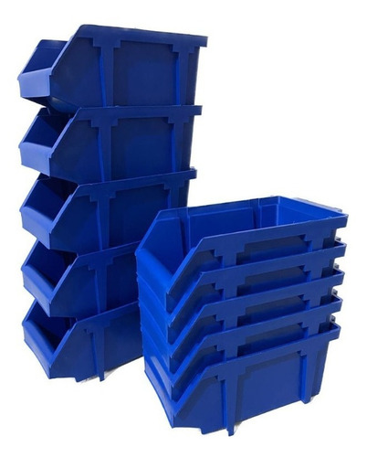 Caixa Plástica Gaveteiro Parafusos Nº3 - 15 Unidades Azul