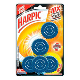 5 Pastillas Harpic Power Ultra Tanque De Inodoro 45g C/u