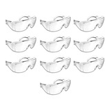 Goggle Lentes Gafas Seguridad Protección Industrial 10 Pzas