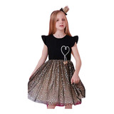 Vestido De Manga Para Bebe Para Fiesta Y Casual 10-16 Años