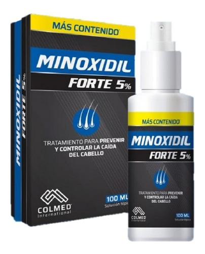 Minoxidil Forte 5% Colmed 100ml - mL a $463